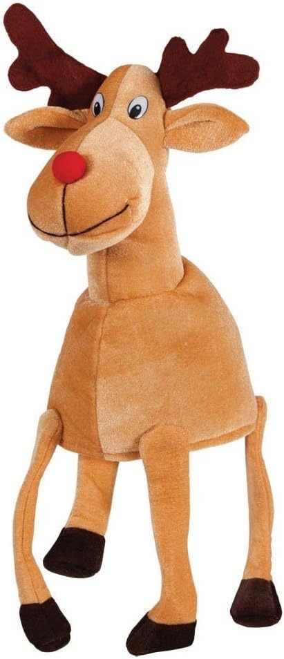 Reindeer Cap Hat Novelty Plush Christmas Santa Hat Costume Christmas Fancy Dress Party Xmas Office Fun Headwear Accessories - Image 3