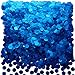 Blue Foil Metallic Round Table Confetti Decor Circle Dots Mylar Table Scatter Confetti Wedding Bachelorette Under the Sea Baby Shower Birthday Party Confetti Decorations, 60g