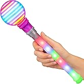 ArtCreativity Light Up Wand for Kids, 14-Inch LED Spinning Toy Wand with Batteries Included, Fun Light Up Wand Toy for Boys and Girls, Perfect Party Favor, Birthday
