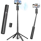 Fuloview Auto Face Tracking Tripod,67''Phone Tripod for iPhone,360&deg; Rotation Follows Your Movement,Bluetooth Remote,Phone Holder for Vlog,Live Streaming, Video Call,Content Creators.