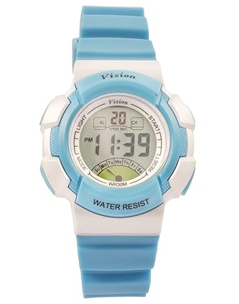 Vizion Digital Multi-color Dial Sports-Alarm-BackLight Watch For Kids-W-8540061-5