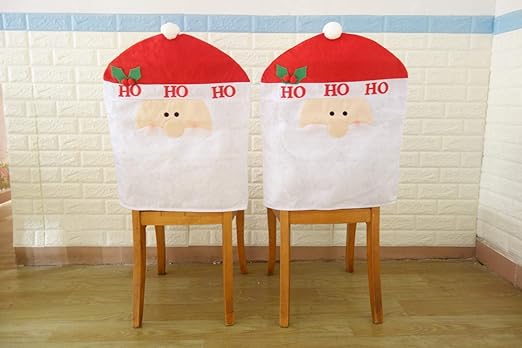 santa hats for dining chairs