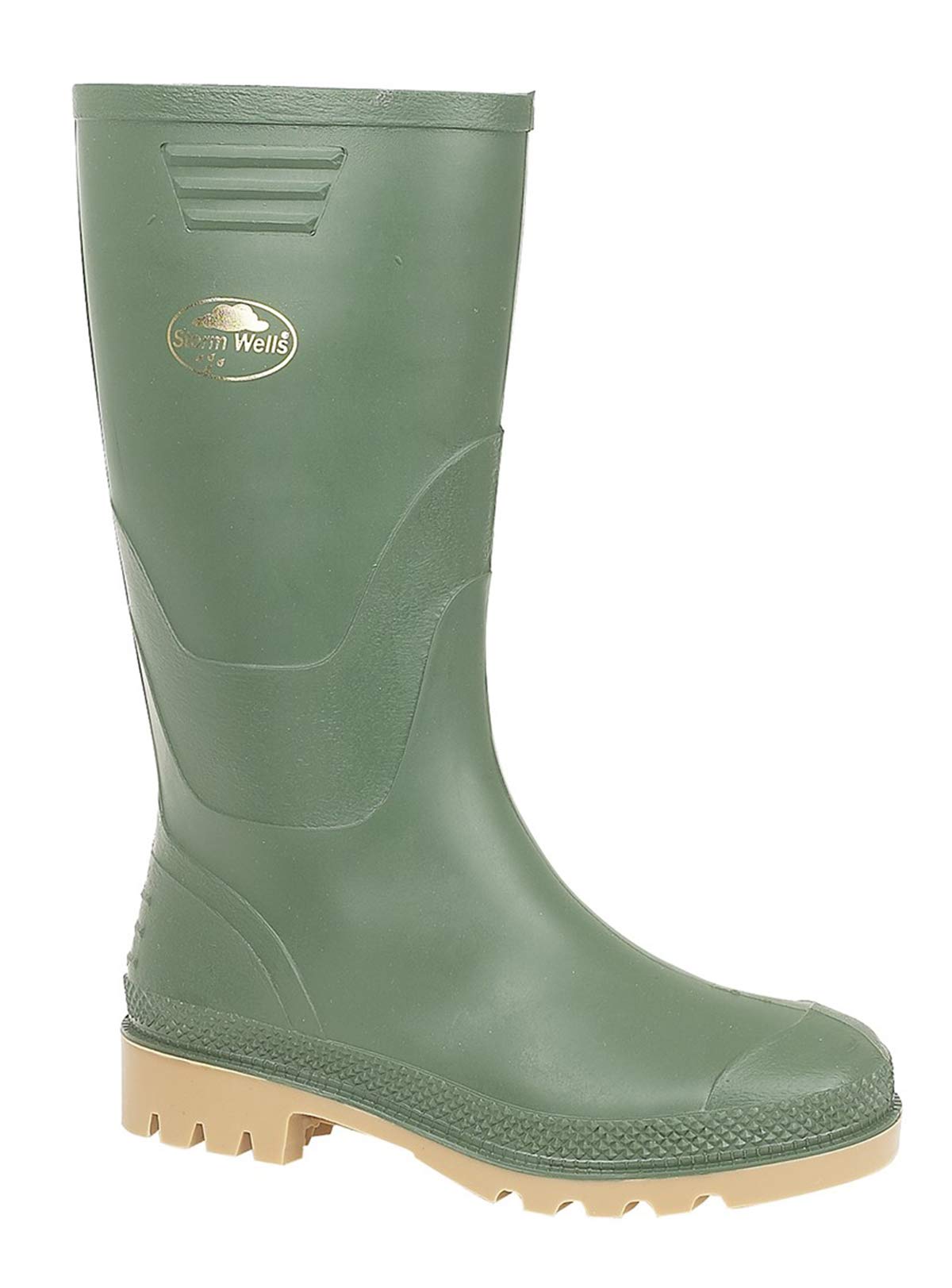 STORMWELLS JUNIOR WELLINGTONS GREEN size 3