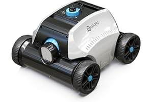 WINNY POOL CLEANER (2025 New) Pool Vacuum for Above Ground Pool - 6600mAh for 130mins Runtime & 50W Powerful Suction, Self-Parking Above Ground Pool Vacuum with 180μm Filter Tray Up to 1300 Sq. Ft - Cordless pool vacuum