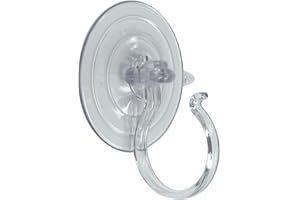 Adams Manufacturing Giant Suction Cup with Hook for Hanging Wreaths and Large Decorations