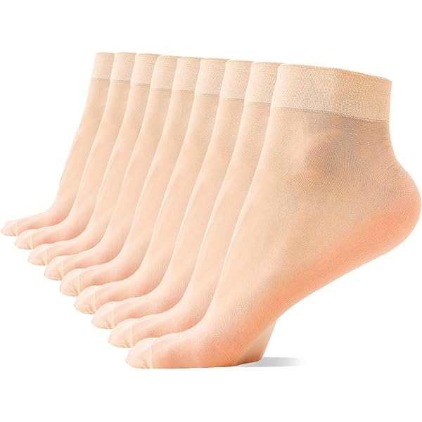 Women's Sheer Knee High Socks - 6 Pairs, Nylon/Spandex, Reinforced Toe, One Size Fits Most (Trouser Socks)