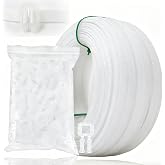 Plastic Packaging Banding Strapping Kit, 330' x 1/2'' Polypropylene Straps | with 100 Buckles, Manual Packing Tool for Shipping, Pallet &amp; Warehouse, White
