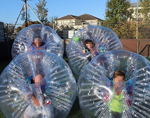 Stagersoccer Bubble Football Ball Bubble Ball Suit Dia 5' (1.5m) for Schools Parties Activities Transparent 4 per Box