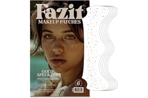 Fazit Makeup Patches - Gold Speckles - Glow Up Make-Up Patches - Cute Glitter Makeup Accessories for Women - Cosmetic Glitter for Face