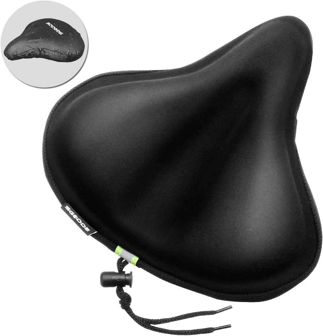 Housse De Selle Vélo En Gel - Confort Extra-Doux - Anti-Dérapante - Imperméable - Universelle 28x16cm - Pour VTT, Ville, Appartement