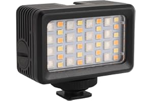 Zunate LED Diving Light, 40m Waterproof Portable Underwater Light, Dimmable RGB 2500K-9000K Video Fill Light for Live Streami