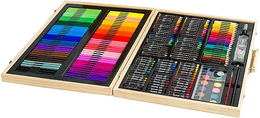 Kit de Dibujo Arte y bosquejar Set 251 Sets Cajas Regalos para niños Acuarela Juego de