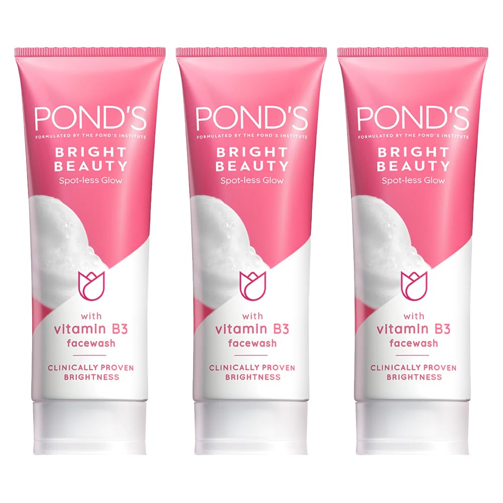 Pack 3 of 50g POND's White Beauty Facial Foam Face Wash Lightening Acne Skin Cleanser Treatment