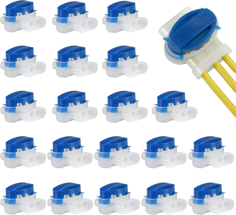 GWHOLE 20Pcs Waterproof Electrical Wire Connectors for Lawn Mowers