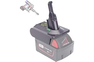 ELEFLY V8 Battery Adapter Compatible with Milwaukee M18 18V Battery to Replacement for Dyson V8 Battery V8 Animal V8 Absolute V8 Motorhead V8 Series Vacuum