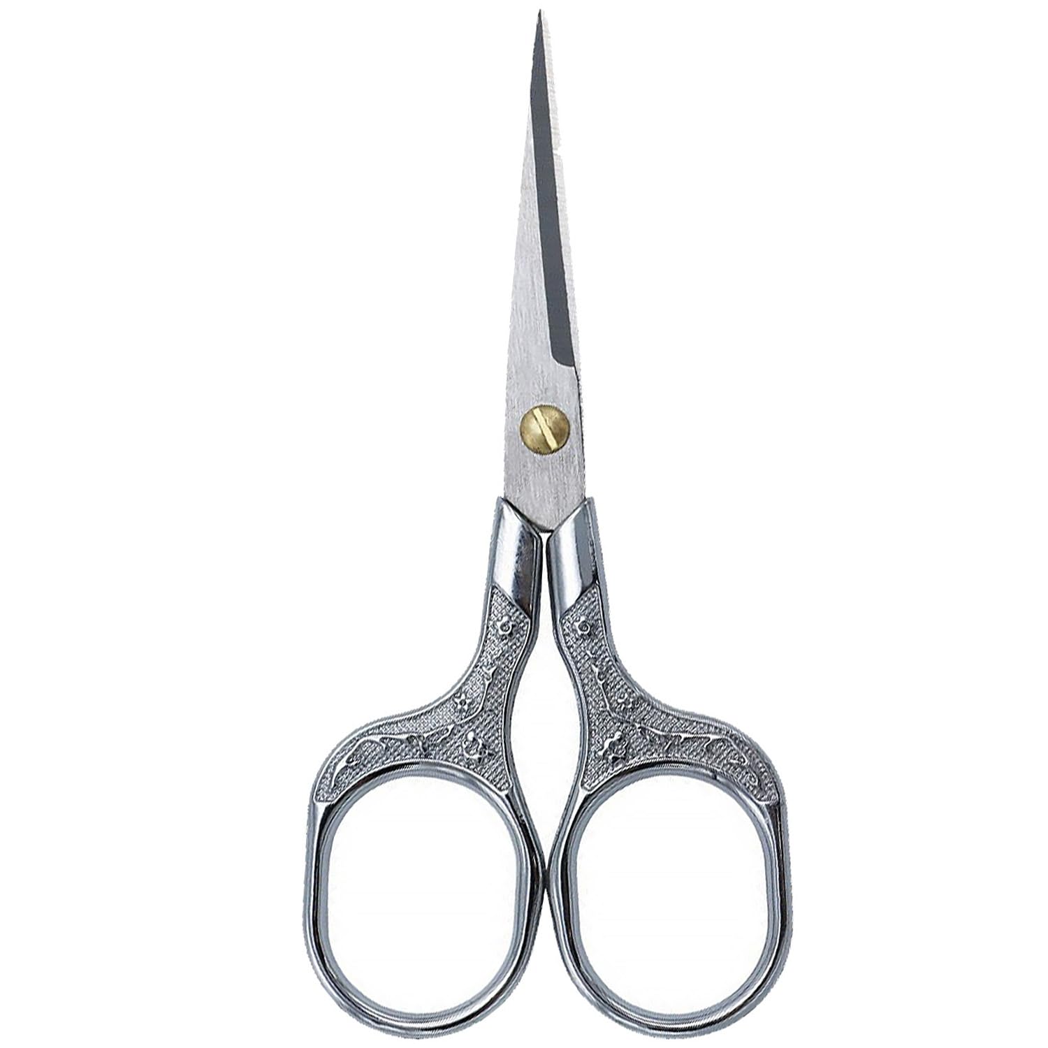 Photo 1 of Mini Scissors Stainless Blade Metal Handle Office School Classroom Student Teacher Crafting Fabric Sewing Gift Wrapping All Purpose