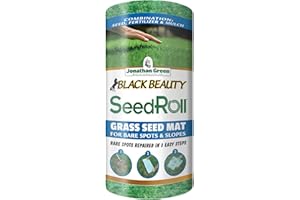Jonathan Green (10410) Black Beauty SeedRoll Grass Seed Mat - Cool Season Lawn Seed, Fertilizer, & Mulch (50 Sq. Ft.)