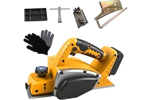 Benustra 15000 RPM Cordless Handheld Planer for Dewalt 20v Battery,3-1/4 Inch Brushless Electric Planer,Cutting Depth 2 mm,Ha