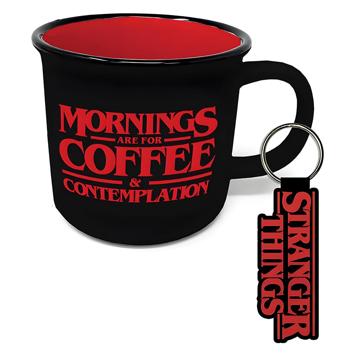 Pyramid International Stranger Things (Coffee and Contemplation) Campfire Mug and Keychain Set
