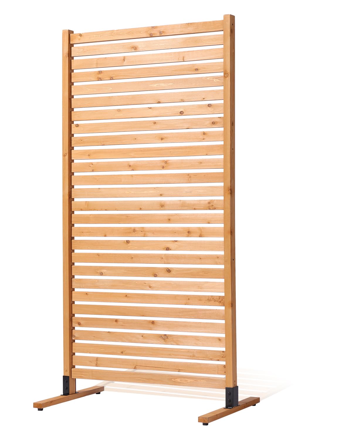 Photo 1 of ***with damaged*** VEVOR Wooden Privacy Screen,36" W x 73" H Outdoor Privacy Screen, Freestanding Wood Privacy Panel with Stand,Outdoor Divider for Balcony Patio Lawn Garden
