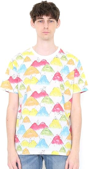 Amazon グラニフ Graniph 総柄 Tシャツ ホーム オブ イエティ ホワイト メンズ レディース G100 G107 おそろいコーデ G100 G107 Tシャツ カットソー 通販