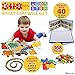 ETI Toys, 368 Piece Lace and Pegs with Board. Design Whale, House, Ship, Bridge, Elephant and More. 100 Percent Safe, Creative Skills Development. Gift, Toy for 3, 4, 5 Year Old Boys and Girls