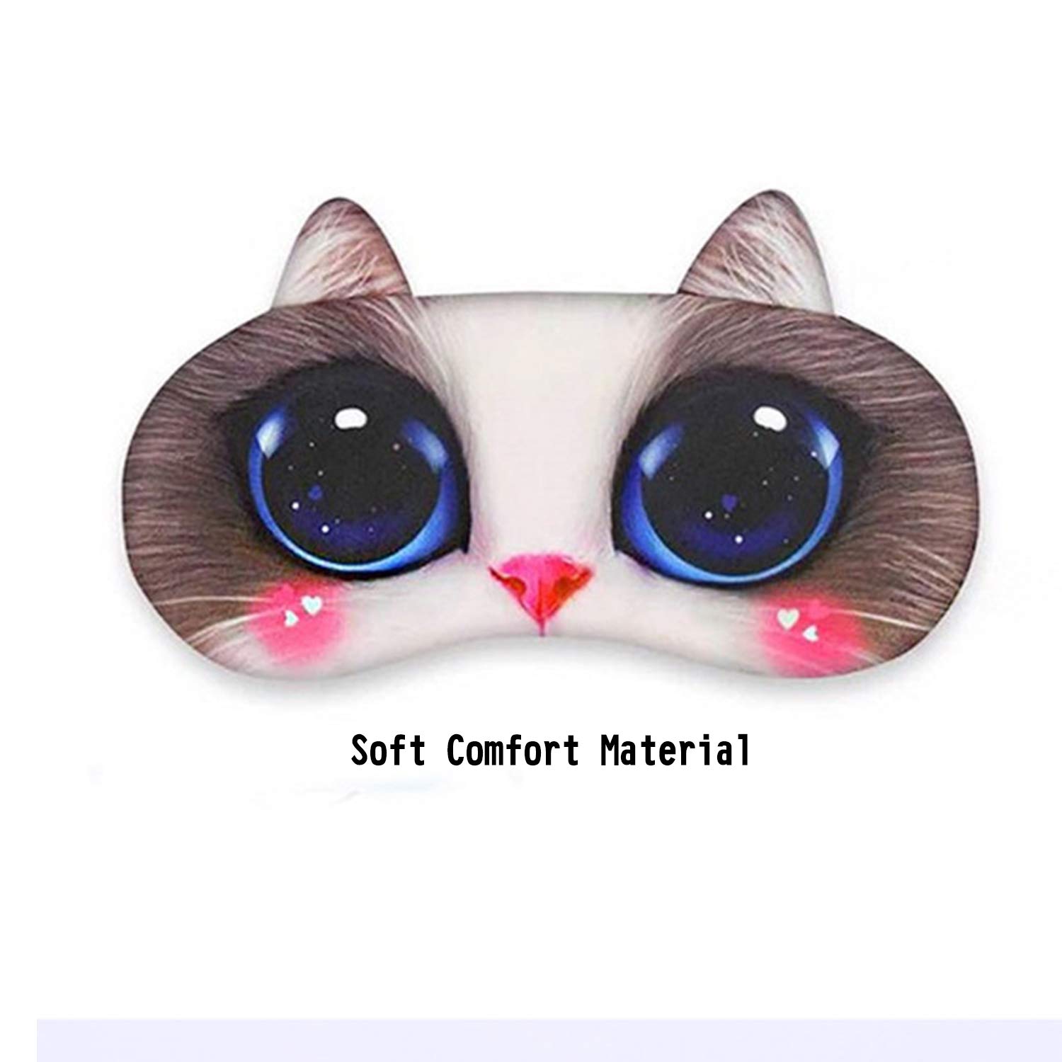 PINCHUANG 12Packs Animal Sleep Mask - Soft Funny Blindfolds Sleeping Mask, Cute Cat Dog Eye Cover for Kids Girls Men Women PlaneTravel Nap Night Sleeping : Beauty