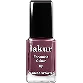 LONDONTOWN lakur Nail Polish - Chip-Resistant, Non-Toxic, Conditions & Hydrates Nails | Glossy Mauve Plum, Save the Queen, .40 fl oz