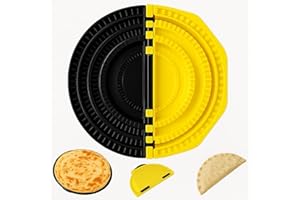 Eazmate 4-in-1 Tortilla Sealer, Tacos Tortilla Crimper Maker Large, Removable Adjustable 4"-6''-8"-10'' Crust, for Burritos, 