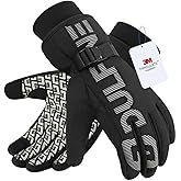 DULFINE 100% Waterproof Winter Work Gloves For Men and Women, High Dexterity Touch Screen For Multipurpose,Excellent Grip