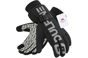 DULFINE 100% Waterproof Winter Work Gloves For Men and Women, High Dexterity Touch Screen For Multipurpose,Excellent Grip