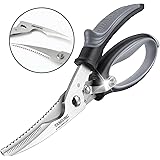 TANSUNG Poultry Shears, Come-apart Kitchen Scissors, Anti-rust Heavy Duty Kitchen Shears with Soft Grip Handles