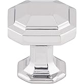 Top Knobs TK286PC Chareau Collection 1-1/8" Emerald Knob, Polished Chrome