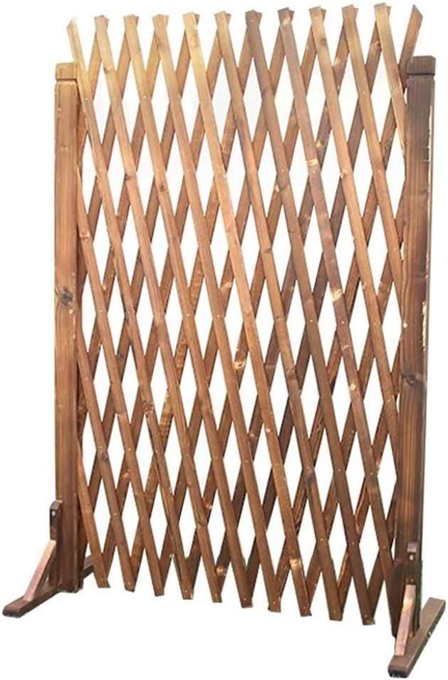 JIANFEI-weilan Garden Fence Screen Wood Fence Extensible Outdoor Decoration Guardrail,2 Colours, Multiple Sizes (Size : A-110x180cm)