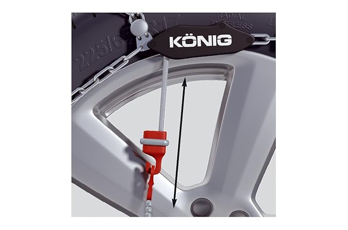 KÖNIG XG-12 PRO 225 Cadenas para la nieve, set de 2: Amazon.es ...