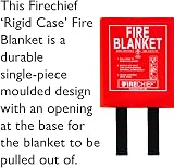 Firechief BPR1 K100-P Fire Blanket 1.1m x 1.1m Rigid Case Red view 3