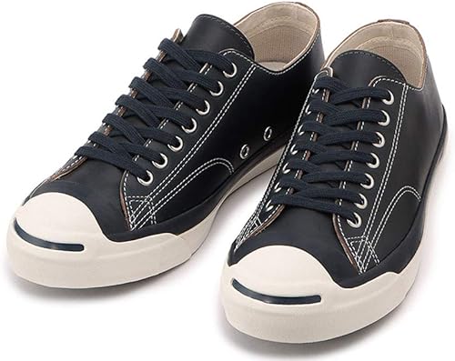 Amazon コンバース 1cl748 スニーカー ジャックパーセル クロムレザー ロー メンズ Navy 26 0cm Us7 5 Converse コンバース スニーカー