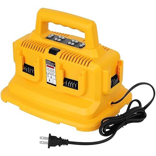 Upgrade】 DSANKE DCB104 Port Charger Replace for DeWalt 20V