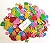 150 Pieces Foam Glitter Stickers Self Adhesive, Mini Heart and Stars Shapes for Christmas, Kid's Arts Craft Supplies Greeting Cards Home Decoration