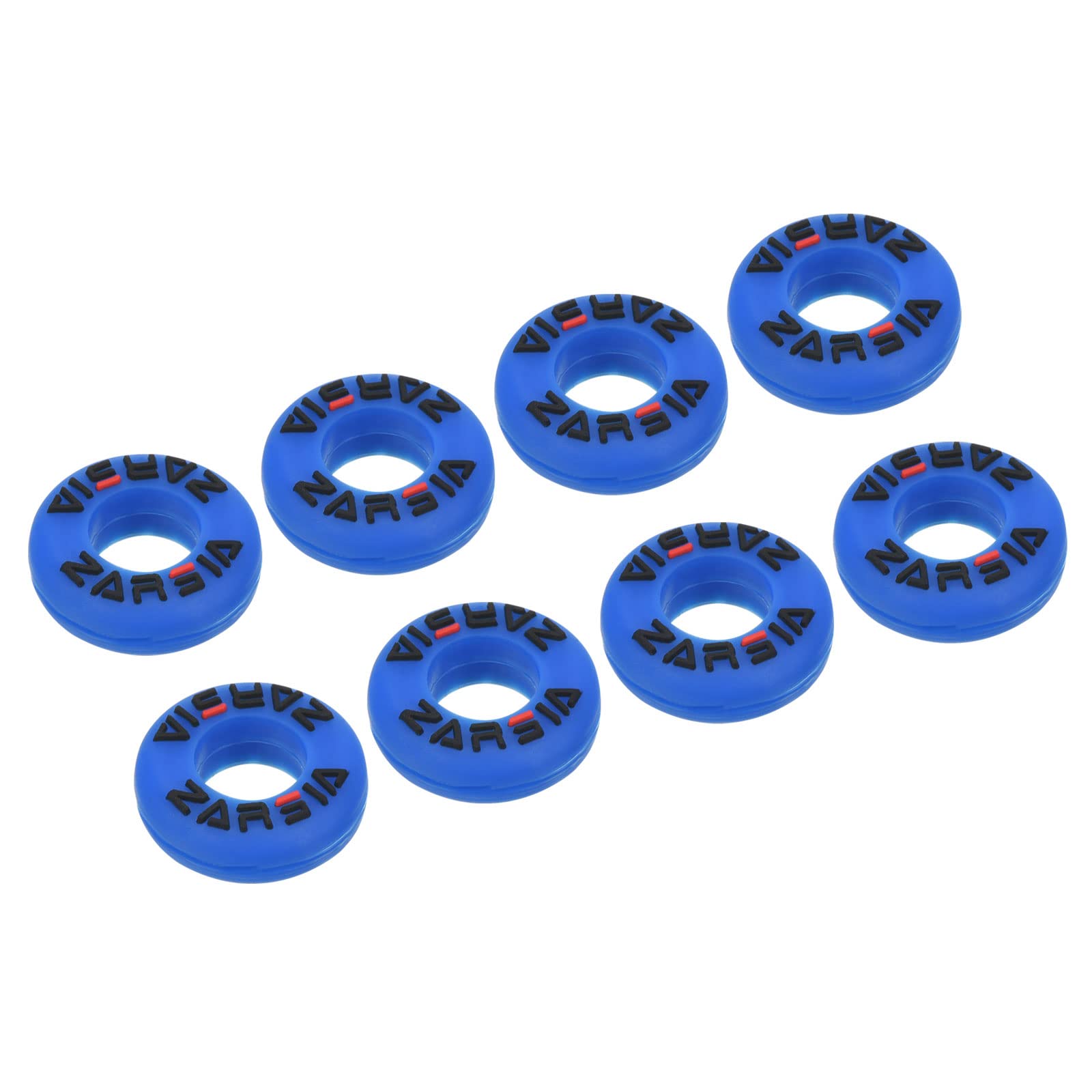 PATIKIL Tennis Vibration Dampener, 8 Pack Round-shaped Silicone Shock Absorber Racket String Damping for Tennis Racquet, Blue