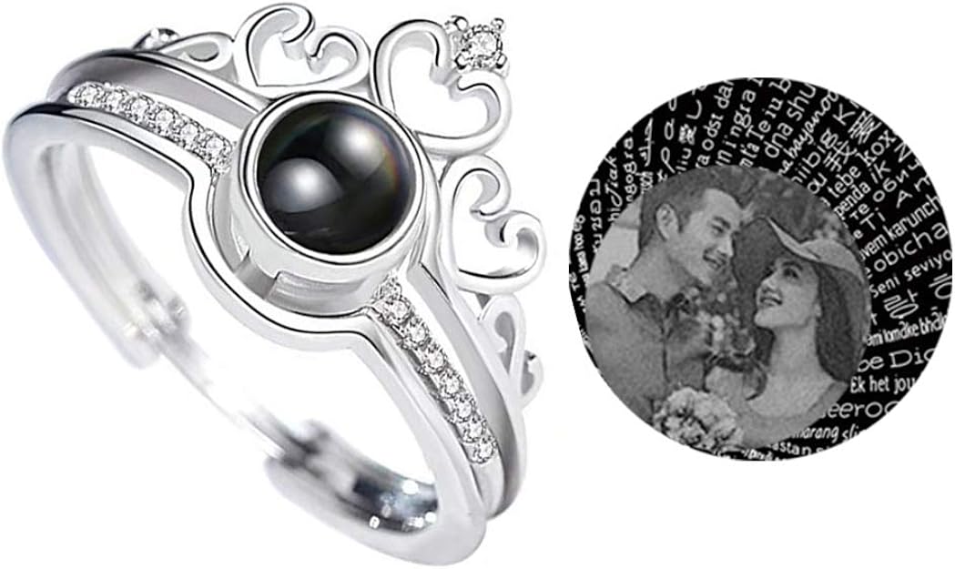 Lingue Anello Anello 100 Ti Amo Rosa Regalo Eaprala Regali Per