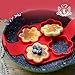 Bidlsbs 4-pack Perfect Pancakes Mold Non-Stick Silicone Fried Egg Ring Mold Cake Shaper- assorted shapes- Round/oval/flowers/heart