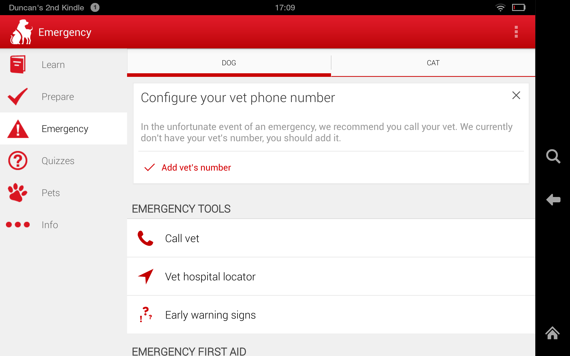 Pet First Aid by American Red Cross