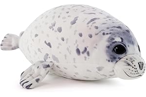 Sew Butiful Seal Stuffed Animal Toy, Cute plushies, 12" Seal Plush Pillow Gift for Girls Kids Children Birthday Christmas (Small)