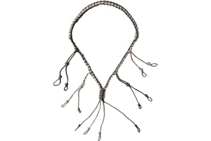 GUGULUZA Duck Call Lanyard with 550LB Paracord Secures 5 Call - Adjustable Loops – Premium Military Grade Nylon Braided Game Call Lanyard for Goose Calls, Predator, Deer or Dog Whistle