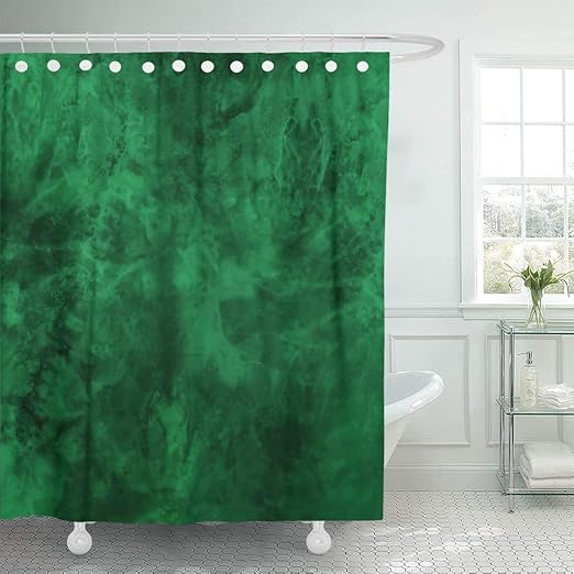 Amazon Com Emvency Fabric Shower Curtain With Hooks Marble