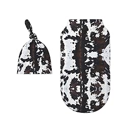 Figtihw Cow Swaddle Blankets Newborn Receiving