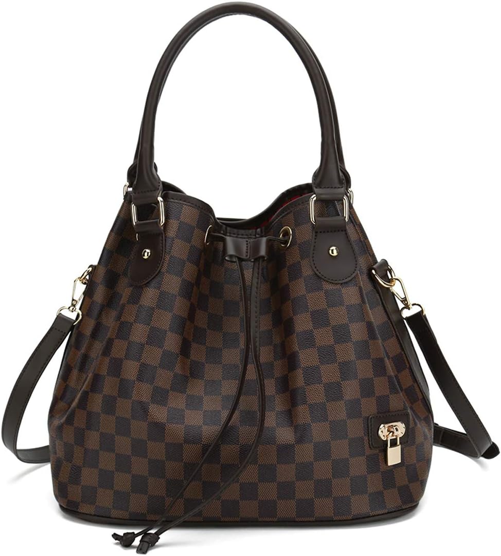 RICHPORTS Leather Top Handle Handbags Satchel Shoulder Bag Tote Purse Hobo Messenger Travel Bags Set for Women