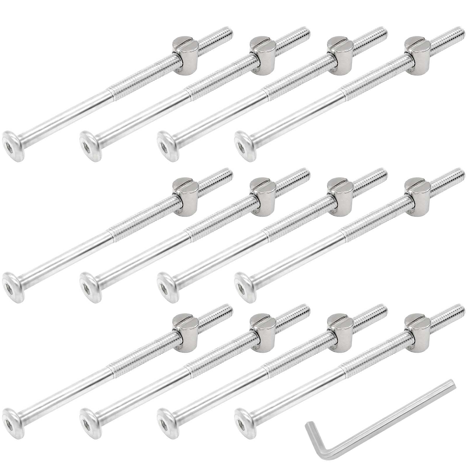 Mua 12 Pcs M6 x 100mm Bunk Bed Bolts, Hex Drive Socket Furniture Barrel