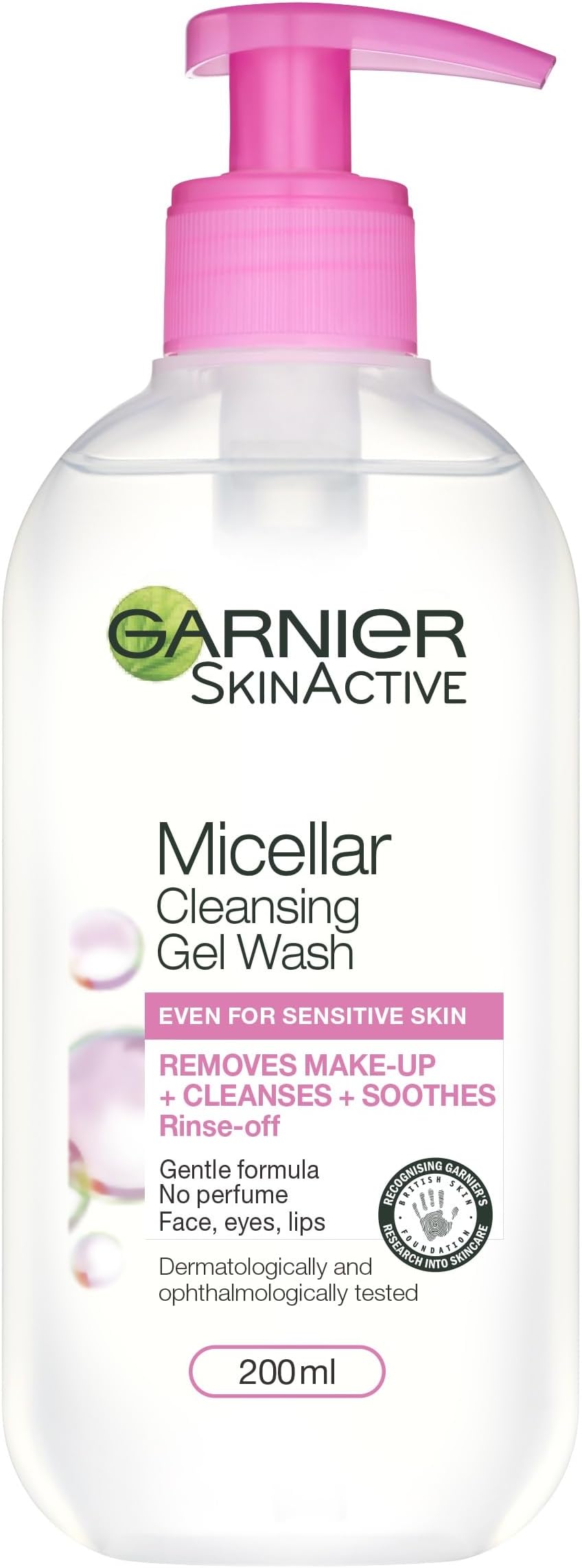 Garnier Micellar Gel Face Wash Sensitive Skin 200ml Gentle Cleanser